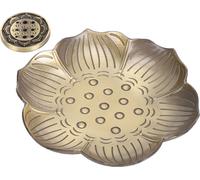 Porte-encens Plaque fleur de prunier Stick Burner Stand Bronze Alliage de zinc Home Adoration