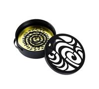 Porte-Encens,Portable Rond Rétro avec Couvercle Et Poignée | Brûle-Encens avec Cendrier - pour Studio De Yoga, Chambre, Bureau, Extérieur, Camping, Salle De