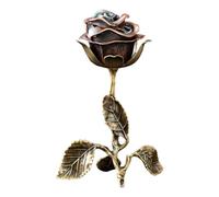 Porte-Encens pour Bâtonnets, Accessoire De Bureau en Forme De Rose, Brûleur d'Encens en Bâton pour la Maison, pour la Chambre Le Salon Cuisine Yoga méditation crémaillère Femmes mères Petite Amie