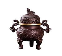 Porte-encens pour Bâtons Brûleur D'encens Antique D'intérieur for La Maison, Oreilles d'animaux Zen, Trépied en Laiton, Poêle Enfichable Brûleur D'encens