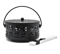 Porte Encens Spirale Anti Moustique Classique Métal Porte-encens pour Domicile Dehors (Noir)