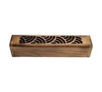 Porte-encens - Wave avec boîte de stockage en bois