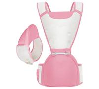 Porte-enfant, porte-siège de hanche, Support réglable pour tout-petits, Porte-bébé ergonomique, porte-toutes positions avec maille respirante pour la parentalité
