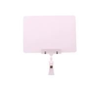 Porte-enseigne, Clips de signalisation 10 pièces en plastique double face tableau noir rectangle clips for mémo fête supermarché affichage détail ventes marchandises(A5 white)
