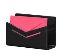 Porte-enveloppes - Organiseur de bureau en acrylique pour lettres et papier, séparateur transparent avec fentes inclinées, trieur de fichiers pour bureau, école, salle de classe, maison, 15,3 x 6,5 x