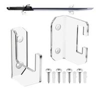 Porte-épées Pour Mur - Support De Support De Sabre En Acrylique Transparent, Affichage De Montage À Lame Horizontal | Support De Suspension D'épée Transparente, Organisateur Mural Pour La Collec