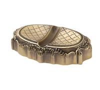 Porte-épingle magnétique vintage, base en de zinc gaufré, rond de 4,6 cm avec construction solide, protection magnétique en métal, matériel décoratif avec style antique, stabilisateur de
