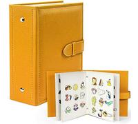 Porte-épingles portable en émail pour afficher et échanger vos épingles Disney, capacité de 42 broches, compatible avec dos en caoutchouc, jaune