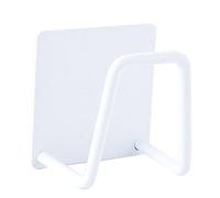 Porte-éponge Autocollant, Support pour Éponge de Cuisin en Acier Inoxydable, Porte Serviette Cuisine, Organisateur D'évier, Crochet Mural pour Cuisine et Salle de Bain (blanc)