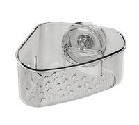 Porte-éponge d'angle - Support de rangement pour évier de cuisine, plateau à ventouse | Panier triangulaire moderne pour comptoir de cuisine, organiseur mural pour outils de nettoyage de vaisselle