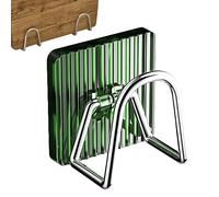 Porte-éponge de cuisine - Auto-adhésif amélioré, maximise l'espace égouttoir, acier inoxydable | Support antirouille imperméable pour éponges pour assiettes Couvre-casserole couvre-évier
