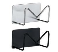 Porte-éponge de cuisine - Rack éponge en acier inoxydable à adhésif fort, support de laveur à plat durable | Organisateur de lavabo de cuisine Discrag Scurbber, accessoires compacts COMPTERT