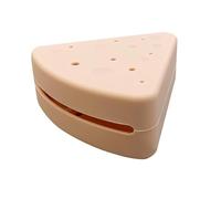 Porte-éponge de maquillage - Récipient de boîtier bouffante transparent, boîte de voyage portable | Organisateur cosmétique de protection avec coque à poussière pour le stockage de bouffée de triangle