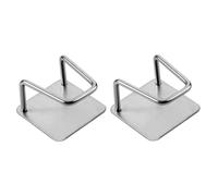 Porte-éponge en acier inoxydable auto-adhésif évier bien rangé avec aspiration pour évier de cuisine 2 pcs porte-manche de cuisine