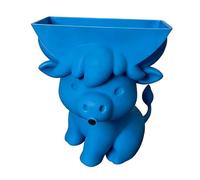 Porte-éponge en forme de vache mignon, outil de drainage, efficacité avec fonction de gestion de l'humidité, bouclier en résine, accessoire de salle de bain avec style élégant, équipement utilitaire