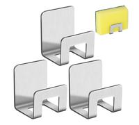 Porte Eponge Et Distributeur Savon Evier Cuisine, Support Eponge Evier Cuisine Inox, Étanche Support Pour Éponges Brosser Couvercle De La Marmite Torchon, Rangement De La Cuisines Et La Salle De Bain