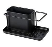 Porte éponge et ustensile de cuisine en métal noir Orio