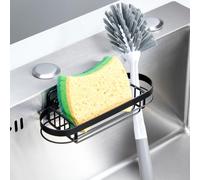 Porte Eponge Evier Cuisine, Organisateur Evier pour Brosses & Eponge, Noir