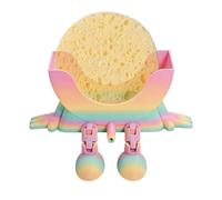 Porte-éponge - Placement sans effort - 15 x 8,5 cm - Support d'éponge amusant - Imprimé 3D - Utilisation polyvalente - Pour la maison, l'appartement, l'évier de cuisine et la salle de bain