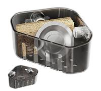 Porte-éponge Pliable pour évier - Panier égouttoir de Cuisine | Organisateur d'angle à ventouses récupérer Les Aliments, idéal la Baignoire, Douche ou Toilettes.