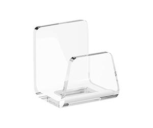 Porte-éponge pour évier de cuisine - 4,6 x 4 x 3 cm - Support de brosse à vaisselle en acrylique transparent, organisateur de drainage, rangement de salle de bain et de cuisine | Support pour