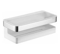 KEUCO COLLECTION MOLL tablette de douche, fixation cachée, 12758010000, Couleur: chromé / blanc
