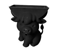 Porte Éponge Vache ABS 14x10cm avec Drainage - Design Mignon Highland Cow 3D Imprimé pour Plan De Travail Cuisine, Salle De Bain & Déco Cadeau Femme