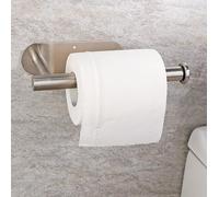 Porte-Essuie-Tout Auto-Adhésif ou Perforé DIYZON, Support Mural en Acier Inoxydable SUS304 pour Cuisine et Salle de Bain, Porte-Rouleau de Papier à Longueur Réglable (Argent)