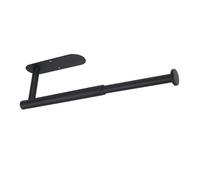 Porte-Essuie-Tout Auto-Adhésif ou Perforé DIYZON, Support Mural en Acier Inoxydable SUS304 pour Cuisine et Salle de Bain, Porte-Rouleau de Papier à Longueur Réglable (Noir)