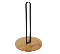 Porte Essuie-Tout ""Bambou"" 26cm Naturel & Noir