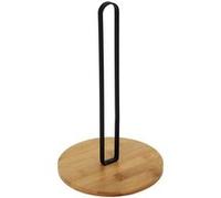 Porte Essuie-Tout "Bambou" 26cm Naturel & Noir Beige G