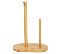 Porte-Essuie-Tout En Bambou De Qualité Supérieure ¿ Support De Cuisine Rustique Et Distributeur De Film Pour L'organisation De Votre Maison Et De Votre Ferme