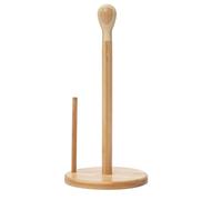 Porte essuie-tout HWC-B84, porte-papier, support, bambou 34x16x16cm