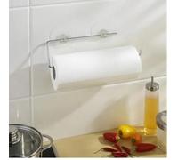 Porte essuie-tout mural - WENKO - Static-Loc® - Métal - Argent - Ventouse repositionnable