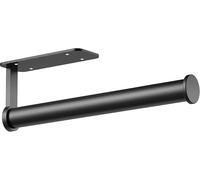 Porte-Essuie-Tout Noir Durable De 33 Cm ¿ Support Mural Autocollant Pour Cuisine, Salle De Bain Et Plus Encore