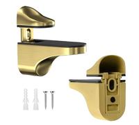 Porte-étagère en verre, facile à installer, 5,6x3,4 cm, porte-étagère de l'armoire, pince de porte de douche, utilisation polyvalente, pour porte-parole du porte-parole
