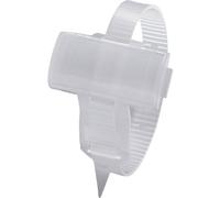 Porte-étiquette avec collier de serrage Phoenix Contact KMK 3 1005211 Surface de marquage: 25 x 10 mm transparent 1 pc(s)