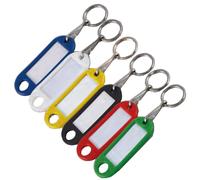 Porte-étiquette bleu avec anneau boîte de 100 CHAPUIS 7140/10B