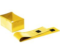 Durable 172404 Lot de 50 enveloppes à Bande pour Pied de Palette 145 x 75mm avec Fermeture à Scratch Jaune