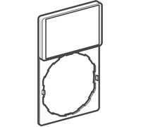 Porte-étiquette Schneider Electric ZBY6101 avec étiquette (L x l) 50 mm x 30 mm sans inscription noir, rouge