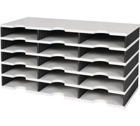 Porte-étiquette styro Trio ( 9000493277 ) 15 cases polystyrène gris/noir