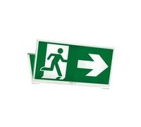 Porte Etiquette Triangulaire + 4 etiq. G/D/B/sortie secours PRIMO3 663325K - KAUFEL