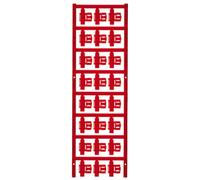Porte-étiquette Weidmüller SFC 2.5/21 MC NE RT 1062080000 Surface de marquage: 5.80 x 21 mm rouge 120 pc(s)