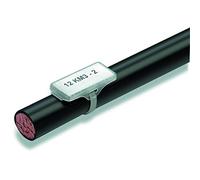 Weidmüller Porte-étiquette WKM 8/30 – Surface de marquage 8 x 30 mm – Transparent – 50 pièces