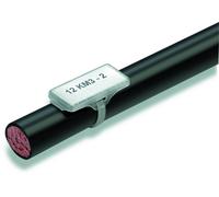Weidmüller Porte-étiquette WKM 8/30 – Surface de marquage 8 x 30 mm – Transparent – 50 pièces