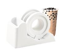 Porte-étiquettes pour rouleaux, support d'imprimante de bureau, base d'outils d'accessoires pour étiquetage organisé, utilisation commerciale dans les stations de bouteilles de thé au lait et de