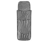 Porte-étui à Cigares de Style Vintage élégant avec Poche Avant, étui à Cigares Portable à 2 Supports, Cuir à Motif tissé pour un Transport Facile (SILVER)