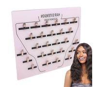 Porte-extension - Assiette de section de cheveux en acrylique avec clip, outil de style permettant de gagner du temps pour organiser des postes de cheveux, un affichage de perruque, une utilisation du