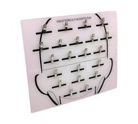 Porte-extension de cheveux acrylique avec clip - tableau de coupe du séparateur de cheveux pour affichage de perruque | Assiette de greffe de cheveux pour postiches | Outil de coiffure pour les salons