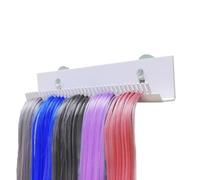 Porte-extension de cheveux acrylique - support de montage mural, installation de tassement d'aspiration | Piège d'extension de cheveux pour extensions de clip, style, lavage, tressage, porte-écrans de